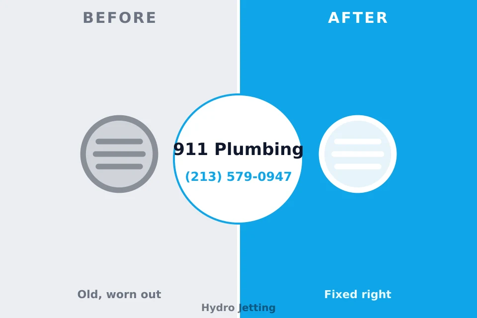 Before and after: plumbing repair Manchester, IA
